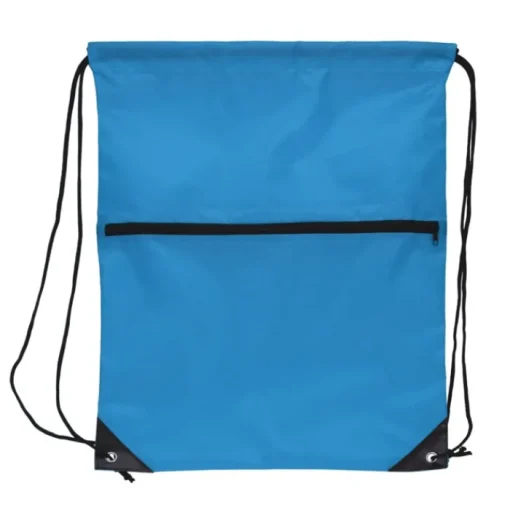 Gift Campaign Zainetto a sacca in rPET 210T con tasca frontale con cerniera> Sacche Personalizzate