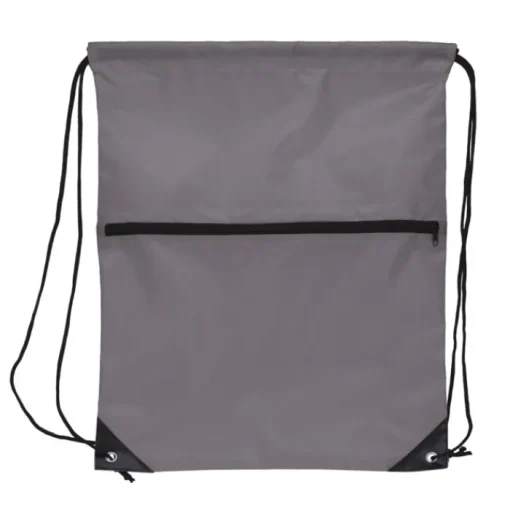 Gift Campaign Zainetto a sacca in rPET 210T con tasca frontale con cerniera> Sacche Personalizzate