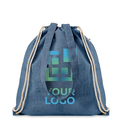 Gift Campaign Zainetto a sacca manici lunghi effetto denim in cotone 140g/m2 Reciclo> Gadget Ecologici|Sacche Personalizzate