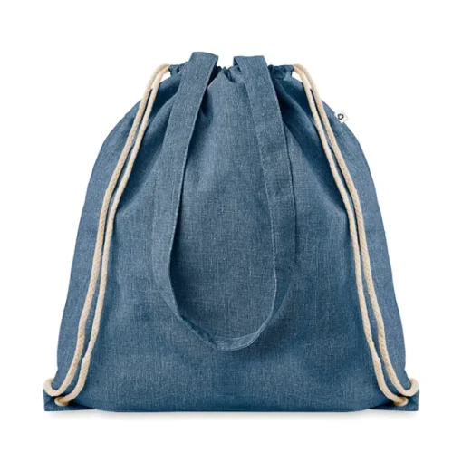 Gift Campaign Zainetto a sacca manici lunghi effetto denim in cotone 140g/m2 Reciclo> Gadget Ecologici|Sacche Personalizzate