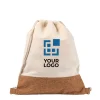 Gift Campaign Zainetto a sacca manici lunghi base in sughero e copro 160g/m² Corizza> Sacche Personalizzate