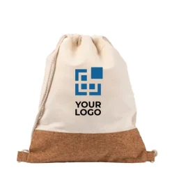 Gift Campaign Zainetto a sacca manici lunghi base in sughero e copro 160g/m² Corizza> Sacche Personalizzate