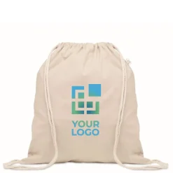 Gift Campaign Zainetto a sacca naturale in cotone riciclato ed rPET 140g/m²></noscript> Sacche Personalizzate