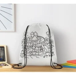 Gift Campaign Zainetto a sacca per bambini colorabile e pennarelli inclusi Color Fun></noscript> Matite Colorate|Zaini Per Bambini