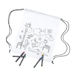 Gift Campaign Zainetto a sacca per bambini colorabile soggetti animali Safari (Kids)></noscript> Zaini Per Bambini