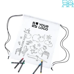 Gift Campaign Zainetto a sacca per bambini colorabile soggetti animali Safari (Kids)></noscript> Zaini Per Bambini