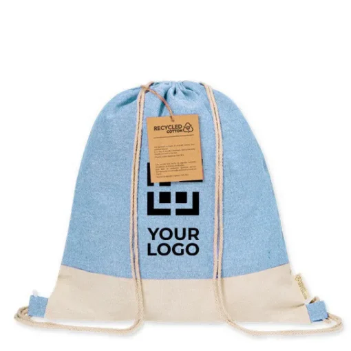 Gift Campaign Zainetto a sacco in cotone riciclato bicolore 120g/m2> Sacche Personalizzate