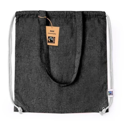 Gift Campaign Zainetto con coulisse e manici lunghi in cotone GRS 140 g/m² Fairtrade> Sacche Personalizzate|Shopper In Cotone Personalizzate