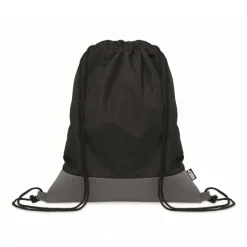 Gift Campaign Zainetto con coulisse in poliestere rPET con dettaglio in PU alla base> Sacche Personalizzate