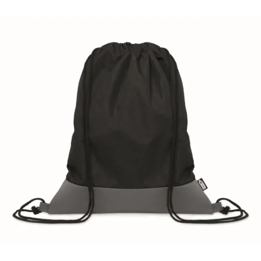 Gift Campaign Zainetto con coulisse in poliestere rPET con dettaglio in PU alla base> Sacche Personalizzate
