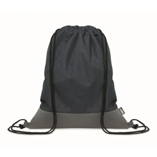 Gift Campaign Zainetto con coulisse in poliestere rPET con dettaglio in PU alla base> Sacche Personalizzate
