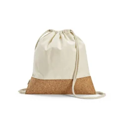 Gift Campaign Zainetto in cotone riciclato da 180 g/m2 ed rPET con base in sughero> Sacche Personalizzate