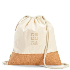 Gift Campaign Zainetto in cotone riciclato da 180 g/m2 ed rPET con base in sughero></noscript> Sacche Personalizzate