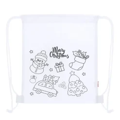 Gift Campaign Zainetto per bambini natalizio da colorare con i 4 pastelli a cera></noscript> Gadget Natalizi