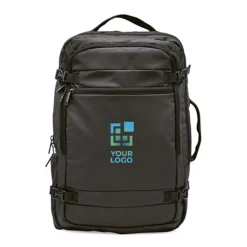 Gift Campaign Zaini da viaggio personalizzati da 22 litri in rPET con tasca e fascia per trolley></noscript> Zaini Da Viaggio