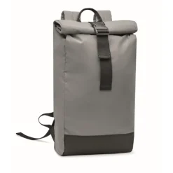 Gift Campaign Zaini roll top con tasca per pc da 15'' in poliestere 190T riflettente> Zaini Porta Pc