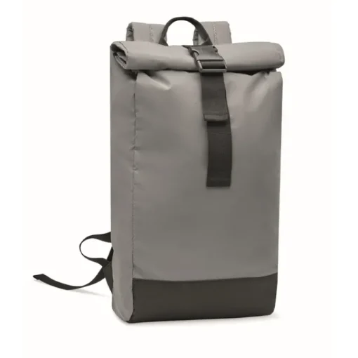 Gift Campaign Zaini roll top con tasca per pc da 15'' in poliestere 190T riflettente> Zaini Porta Pc