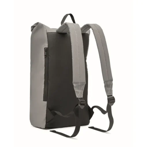 Gift Campaign Zaini roll top con tasca per pc da 15'' in poliestere 190T riflettente> Zaini Porta Pc