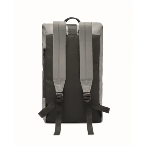Gift Campaign Zaini roll top con tasca per pc da 15'' in poliestere 190T riflettente> Zaini Porta Pc