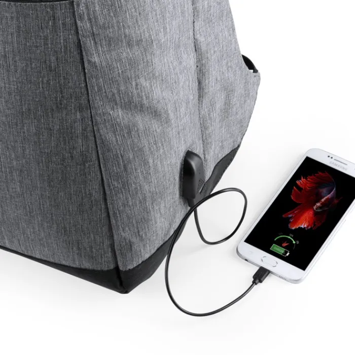 Gift Campaign Zaino antifurto antitaglio con ingresso USB e tasca pc 15'' Business> Zaini Porta Pc