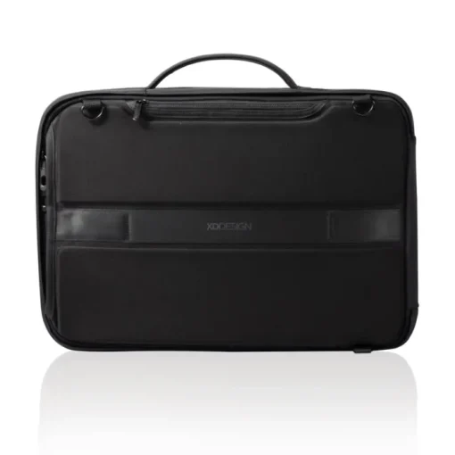 Gift Campaign Zaino antitaccheggio in rPET che si trasforma in valigetta per PC 16''> Zaini Porta Pc