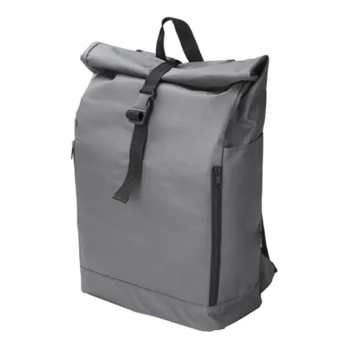 Gift Campaign Zaino aziendale rolltop in rPET 600D con chiusura in velcro e fibbia> Zaini Da Viaggio