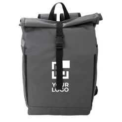Gift Campaign Zaino aziendale rolltop in rPET 600D con chiusura in velcro e fibbia></noscript> Zaini Da Viaggio