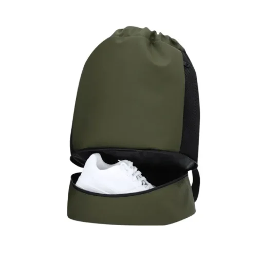 Gift Campaign Zaino con coulisse in PU con tasca inferiore per scarpe> Sacche Personalizzate