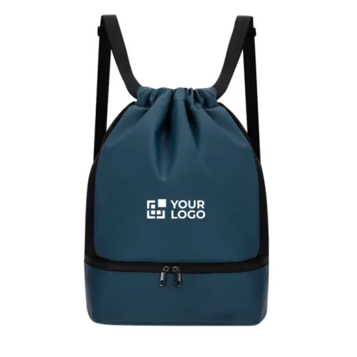 Gift Campaign Zaino con coulisse in PU con tasca inferiore per scarpe> Sacche Personalizzate