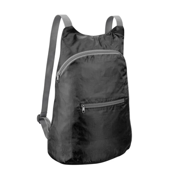 Gift Campaign Zaino con logo richiudibile tasca anteriore in più colori Basic Fold> Zaini Da Viaggio