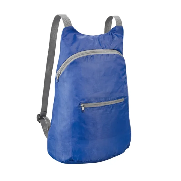 Gift Campaign Zaino con logo richiudibile tasca anteriore in più colori Basic Fold> Zaini Da Viaggio