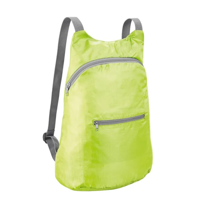 Gift Campaign Zaino con logo richiudibile tasca anteriore in più colori Basic Fold> Zaini Da Viaggio