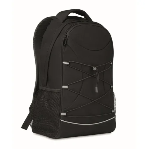 Gift Campaign Zaino cordini in tinta e dettagli riflettenti con tasche a rete RPET> Zaini Sportivi