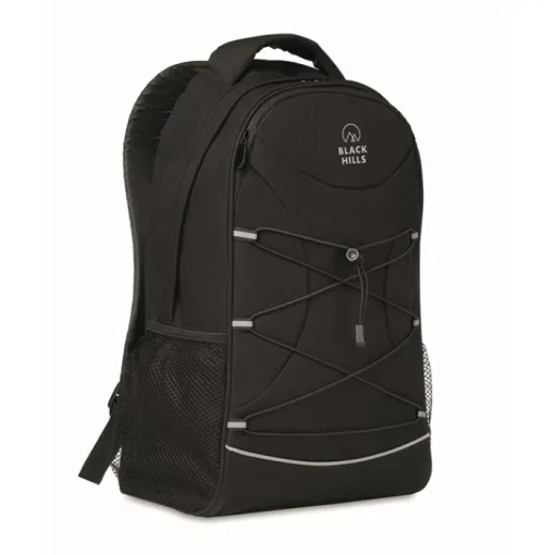 Gift Campaign Zaino cordini in tinta e dettagli riflettenti con tasche a rete RPET> Zaini Sportivi
