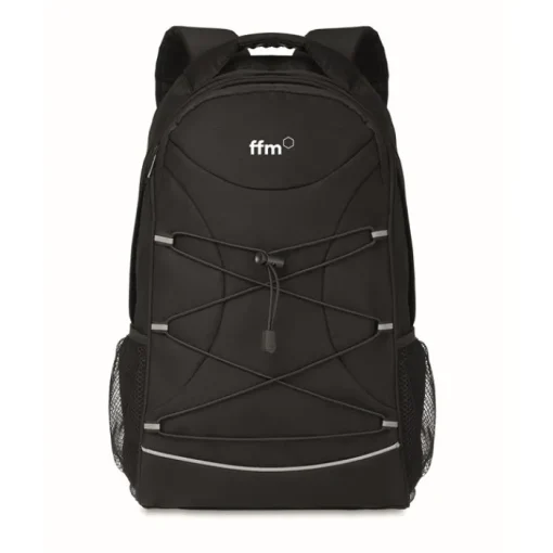 Gift Campaign Zaino cordini in tinta e dettagli riflettenti con tasche a rete RPET> Zaini Sportivi
