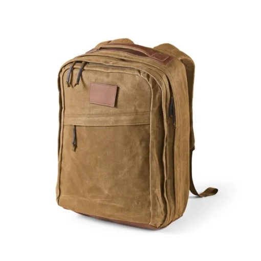 Gift Campaign Zaino da 27l con tasca per pc in cotone riciclato cerato da 230g/m2> Zaini Porta Pc|Zaini Da Viaggio