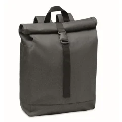 Gift Campaign Zaino da viaggio personalizzato con chiusura rolltop e tasca Roll Top RPET> Zaini Da Viaggio
