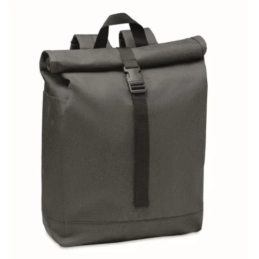 Gift Campaign Zaino da viaggio personalizzato con chiusura rolltop e tasca Roll Top RPET> Zaini Da Viaggio