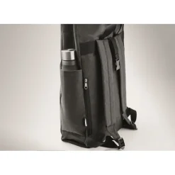Gift Campaign Zaino da viaggio personalizzato con chiusura rolltop e tasca Roll Top RPET> Zaini Da Viaggio