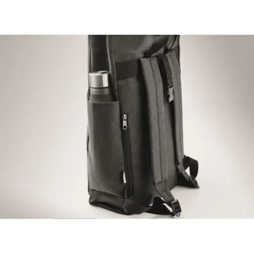 Gift Campaign Zaino da viaggio personalizzato con chiusura rolltop e tasca Roll Top RPET> Zaini Da Viaggio