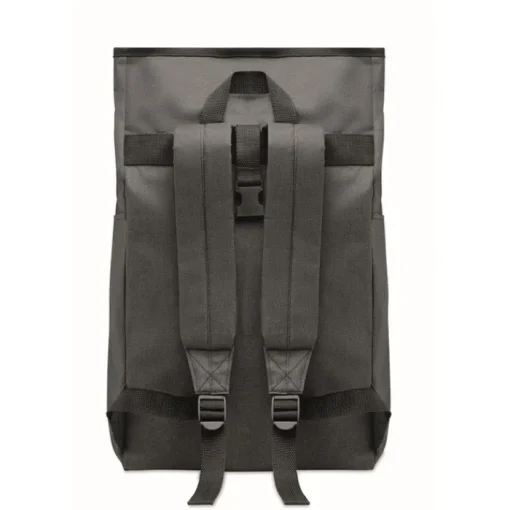 Gift Campaign Zaino da viaggio personalizzato con chiusura rolltop e tasca Roll Top RPET> Zaini Da Viaggio