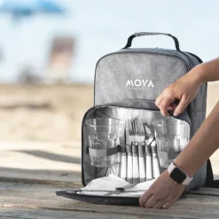 Gift Campaign Zaino frigo promozionale riciclato accessoriato escursioni RPET Picnic></noscript> Borse Termiche