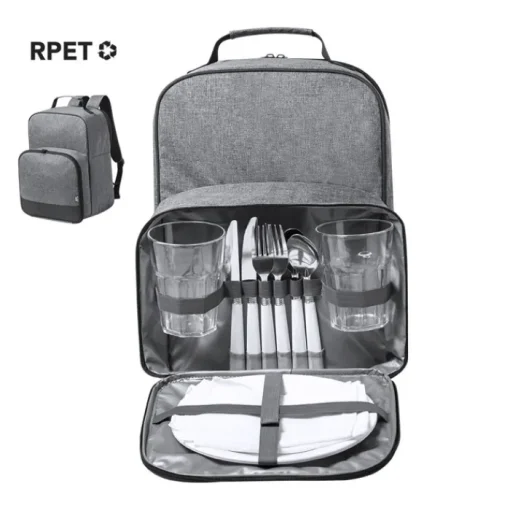 Gift Campaign Zaino frigo promozionale riciclato accessoriato escursioni RPET Picnic> Borse Termiche