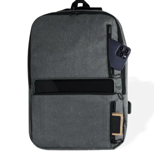Gift Campaign Zaino in 600D RPET con 3 tasche frontali ed una interna per pc 15''> Zaini Porta Pc