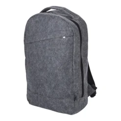 Gift Campaign Zaino in feltro RPET con logo e tasca sul davanti con chiusura lampo.> Zaini Da Viaggio