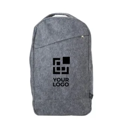 Gift Campaign Zaino in feltro RPET con logo e tasca sul davanti con chiusura lampo.></noscript> Zaini Da Viaggio