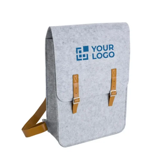 Gift Campaign Zaino in feltro RPET da personalizzare con fibbie e spallacci in PU> Zaini Da Viaggio