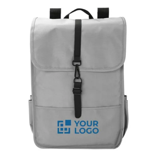 Gift Campaign Zaino in poliestere 300 D rPET con due tasche laterali, patta e fibbia> Zaini Da Viaggio