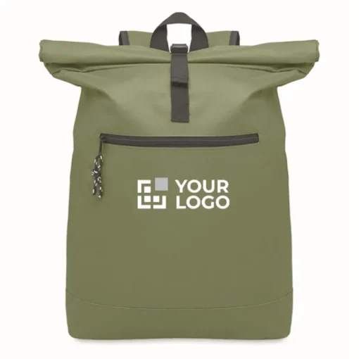 Gift Campaign Zaino in poliestere 600D con chiusura roll-top e tasca per pc da 15''> Zaini Porta Pc|Zaini Da Viaggio