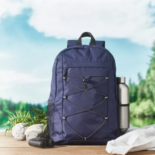 Gift Campaign Zaino in poliestere 600D rPET con tasche a rete su entrambi i lati> Zaini Da Viaggio